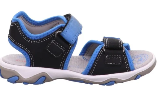 superfit MIKE3.0 SCHWARZ/BLAU Sandale Leder 0-609466-0000