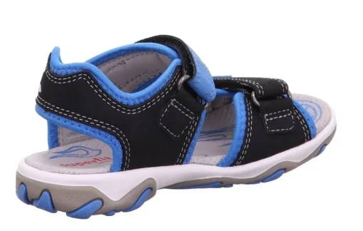 superfit MIKE3.0 SCHWARZ/BLAU Sandale Leder 0-609466-0000