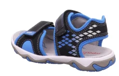 superfit MIKE3.0 SCHWARZ/BLAU Sandale Leder 0-609466-0000