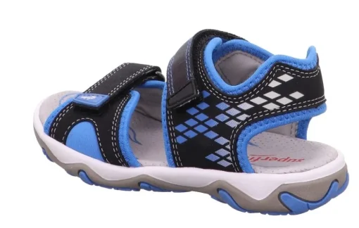 superfit MIKE3.0 SCHWARZ/BLAU Sandale Leder 0-609466-0000