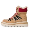 Tamaris Damen Schnürboots DUOtex- Membran Warmfutter Wechselfußbett beige S23 1-26284-41