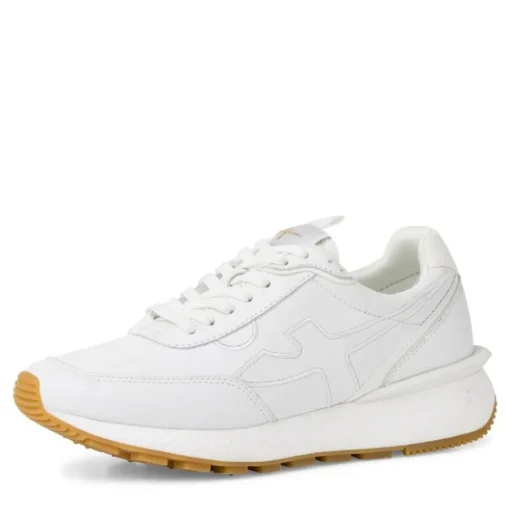 Tamaris FASHLETICS Sneaker Wechselfußbett weiß, blau S12  1-1-23747-28