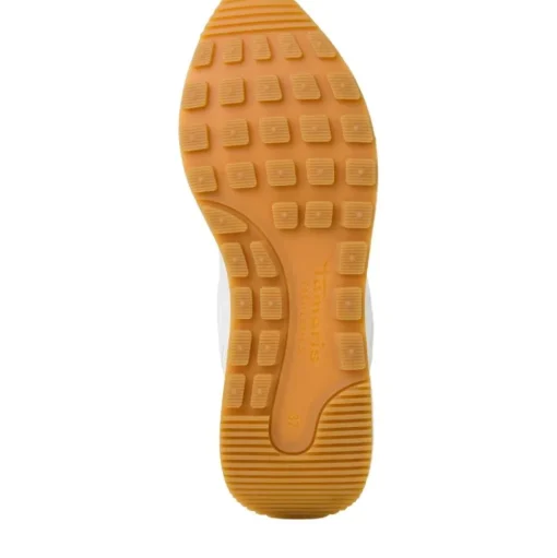 Tamaris FASHLETICS Sneaker Wechselfußbett weiß, blau S12  1-1-23747-28