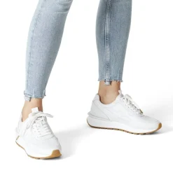 Tamaris FASHLETICS Sneaker Wechselfußbett weiß, blau S12  1-1-23747-28