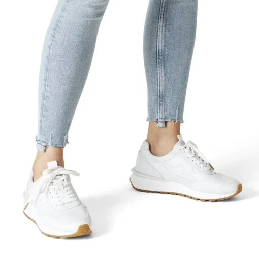 Tamaris FASHLETICS Sneaker Wechselfußbett weiß, blau S12  1-1-23747-28