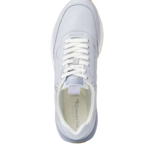 Tamaris FASHLETICS Sneaker Wechselfußbett weiß, blau S12  1-1-23747-28