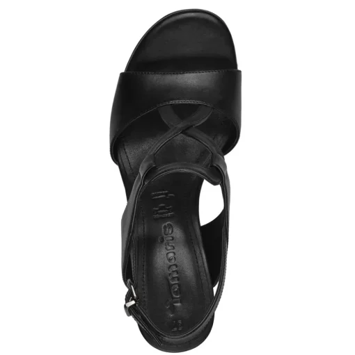 Tamaris Ledersandalette schwarz  S14 1-28379-42