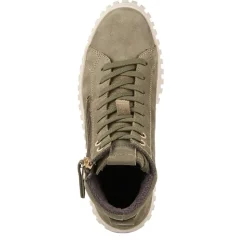 Tamaris Lederstiefelette Schnürung Reißverschluss GRAU OLIVE SCHWARZ 1-25206-43