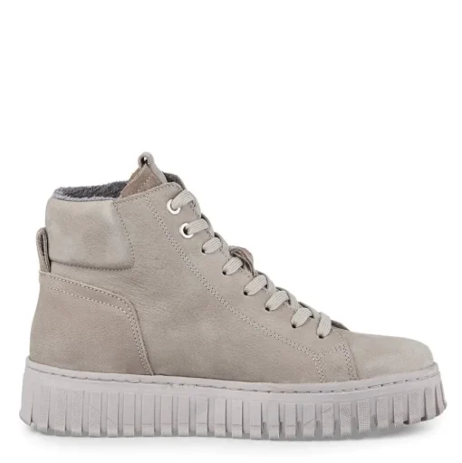 Tamaris Lederstiefelette Schnürung Reißverschluss GRAU OLIVE SCHWARZ 1-25206-43