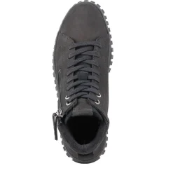 Tamaris Lederstiefelette Schnürung Reißverschluss GRAU OLIVE SCHWARZ 1-25206-43