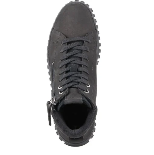 Tamaris Lederstiefelette Schnürung Reißverschluss GRAU OLIVE SCHWARZ 1-25206-43
