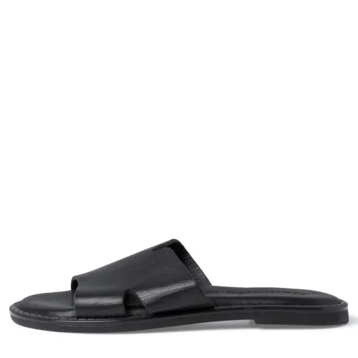 Tamaris Pantolette Leder TOUCHit Fußbett schwarz S12  1-1-27135-28