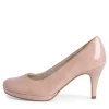Tamaris Pumps Stiletto- Absatz TOUCHit Fußbett old rose und schwarz S12 1-1-22444-28