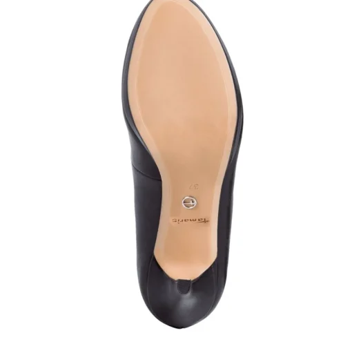 Tamaris Pumps Stiletto- Absatz TOUCHit Fußbett old rose und schwarz S12 1-1-22444-28