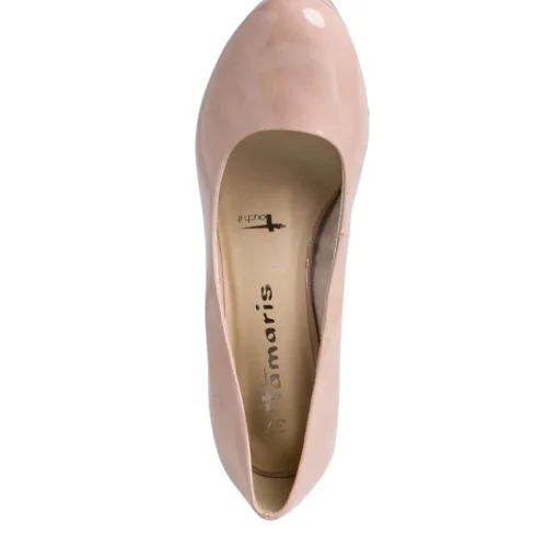 Tamaris Pumps Stiletto- Absatz TOUCHit Fußbett old rose und schwarz S12 1-1-22444-28