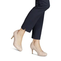 Tamaris Pumps Stiletto- Absatz TOUCHit Fußbett old rose und schwarz S12 1-1-22444-28