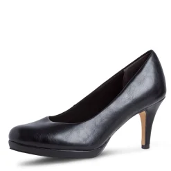 Tamaris Pumps Stiletto- Absatz TOUCHit Fußbett old rose und schwarz S12 1-1-22444-28