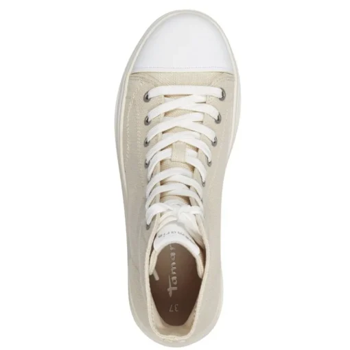 Tamaris Sneaker High Vegan Plateausohle Wechselfußbett beige S14 1-25206-42